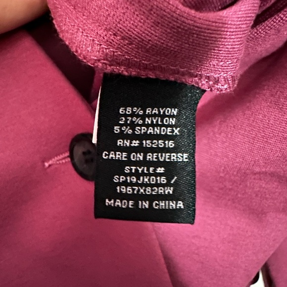 Mauve suit jacket size 2X - Picture 6 of 6